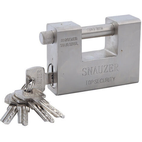 Cadenas extérieur en acier trempé 1kg – Manille rotative 12mm – Anti-perçage et anti-coupure – Sécurise portails et garages