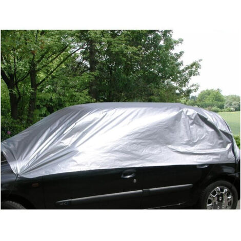 Demi housse de protection T.L – Bâche en polyéthylène recyclable – Circonférence max. 870 cm – Protection été/hiver contre intempéries (1/2)