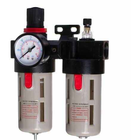 RÉDUCTEUR DE FILTRE À AIR LUBRIFICATEUR PNEUMATIQUE 1/2 POUCE 40 UM