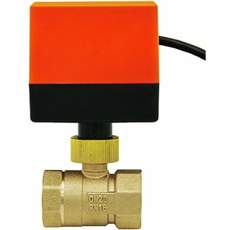 Vanne motorisée DN20 AC220V – 2 voies pour chauffage central – Compatible systèmes plomberie – Installation professionnelle recommandée (1/4)