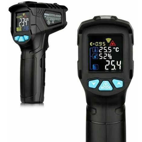 -50 800 ℃ Thermomètre infrarouge numérique industriel Thermomètre infrarouge LCD portable Thermomètre IR sans contact Hygromètre Testeur de température industriel (1/5)
