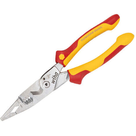 Pince à dénuder multifonction isolée – Sertissage 0,5 à 2,5 mm² – Coupe jusqu'à 15 mm Ø – Vissage rapide pour électricien (1/5)
