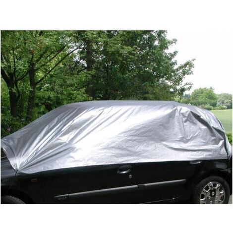 Demi housse de protection T.L – Bâche en polyéthylène recyclable – Circonférence max. 870 cm – Protection été/hiver contre intempéries (1/2)