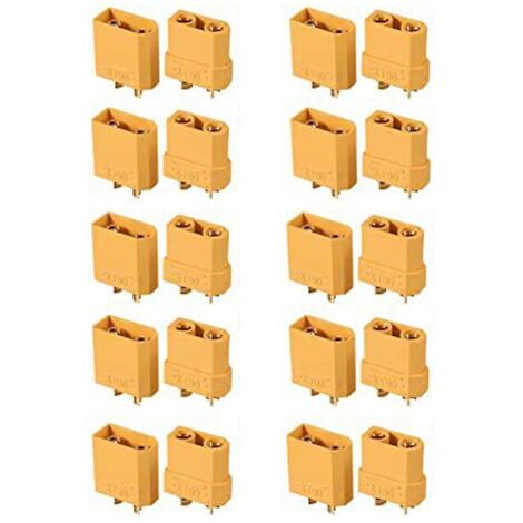 10 paires de connecteurs de batterie Xt90 Xt90h ensemble fiche banane pour batterie Lipo (1/4)