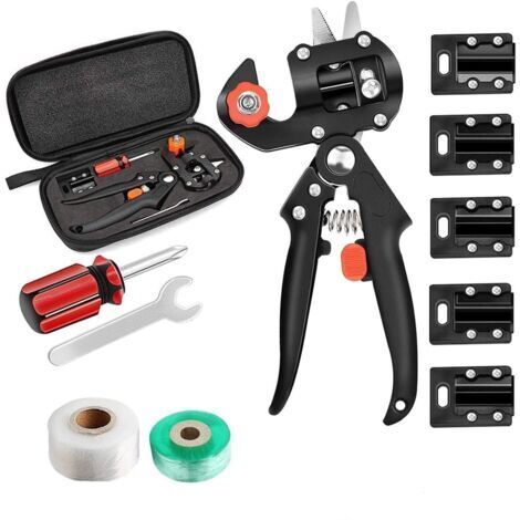 2 couleurs 4 pièces Kit outils du jardinier avec diverses élasticités, ruban de greffage outil de greffage Buddy ruban greffage ruban de greffage de plantes, (1/5)