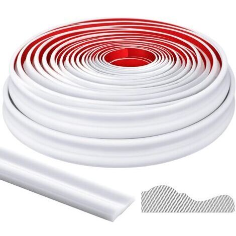 Rail de chaise à décoller et à coller - 3m - Panneau mural flexible - Moulure autocollante pour décoration de la maison - Protection murale - Bordure d'armoire - Cadre miroir (1/5)