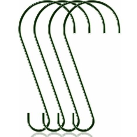 Lot de 10 Crochets en S Suspension, Crochet Plante en 30 CM pour 10KG Suspension pour Cuisines, Garages, Jardins, Lanterne (1/5)