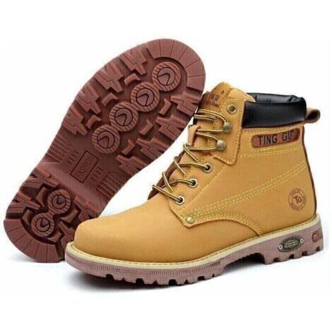 LaBlanc Chaussures de sécurité hautes S3 Powerplant -Les chaussures de sécurité montantes avec embouts en acier sont légères et respirantes - Jaune - 44 (1/5)