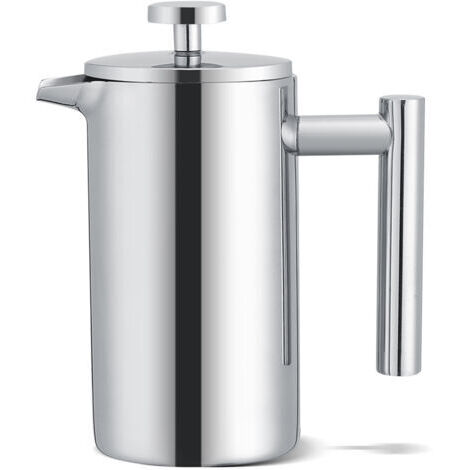 Cafetière à double paroi en acier inoxydable de 350 ml cafetière à piston avec filtre (1/5)