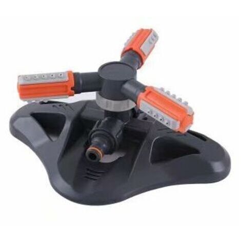 Ahlsen Arroseur asperseur Arroseur de pelouse, arroseur de jardin automatique rotatif à 360 degrés, système d'irrigation par aspersion d'eau pour pelouse, plantes, fleurs, légumes (1/5)