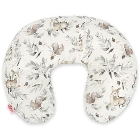 Coussin d'allaitement amovible en forme de haricot - Woodland olive (1/4)