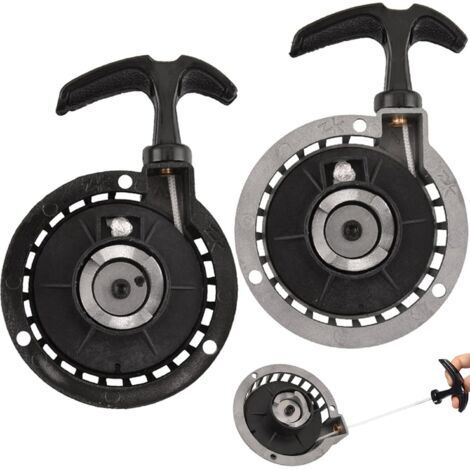 Démarreur Facile à Tirer,2 Pièces Mini Démarreur à Traction en Alliage Démarrage Rappel Tirez Démarrer Lanceur de Recul Facile Tirer pour 2 Temps 49CC Pocket Bike Minimoto ATV Quad Scooter (1/5)