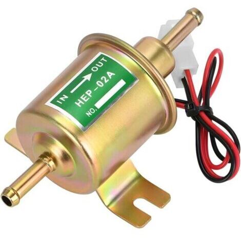 LaBlanc - Pompe à Carburant Électronique, Pompe à Carburant Électrique 12V Pour Essence Diesel, Pompe à Essence Électrique 12V 3-5 Psi Pour Tondeuse Gazon, Carburateur, Essence, Moteur Diesel (Or) (1/5)