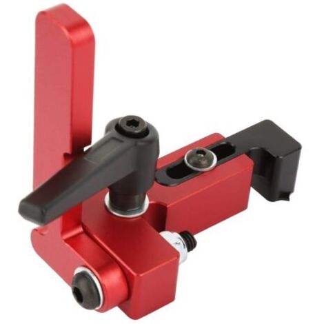 Butée de Rail d'onglet - Outil de Travail du Bois de Type 75 en Acier allié Butée de Rail d'onglet Dispositif de Limite de Longueur précise (1/5)