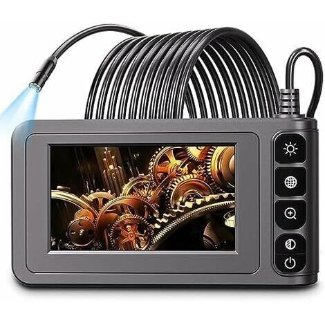 Caméra d'inspection endoscopique 20M – 1080P HD avec écran 4,3'' – Étanchéité IP67 – 8 LED réglables pour inspection précise (1/4)