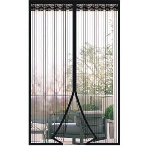 Moustiquaire de Porte Rideau anti Mouche Magnétique Rideau de Porte Antimoustique avec Fermeture Aimantée Sans Perçage(100 210) (1/5)