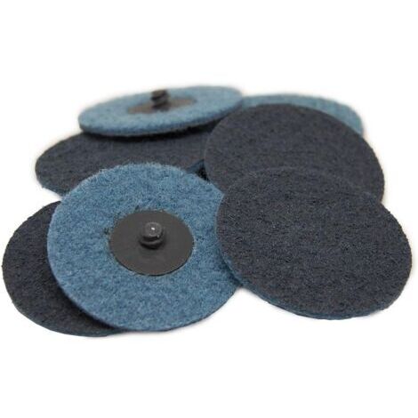 Disques de réglage de surface en nylon à changement rapide de 3 pouces pour le ponçage et le polissage de la peinture. Supports mâles en R à utiliser avec une meuleuse à matrice - 25 pièces (fin) (1/5)