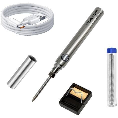 Kit de fer à souder, fer à souder électrique 5 V 8 W, outil de soudage à température réglable avec USB, fil à souder, support de fer à souder (1/5)