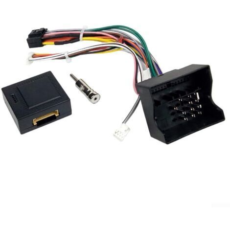 Faisceau de câblage 16 broches décodeur bus CAN pour remplacement radio, câble d'unité principale de voiture 16P, compatible avec C-Max Focus II Fusion Kuga S-Max Transit (1/5)