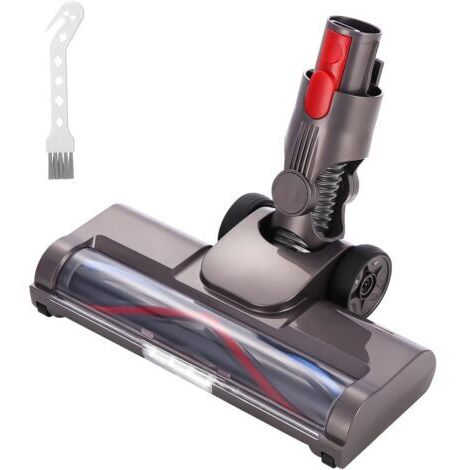 Brosse Compatible avec Dyson V7 V8 V10 V11 V15, Tête de Brosse Rechangeable Acessoire à Entraînement Direct avec 4 Lumières LED pour Sols Durs et Moquettes (1/5)