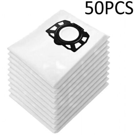 Lot de 50 Sacs pour Aspirateur Karcher wd4 wd5 wd6 mv4 mv5 mv6 Sac d'aspirateur lavable (1/4)
