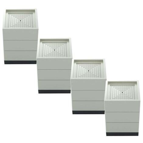 Rehausseurs de Meuble,Mobilier Ascenseur Pied Bed Riser Lit,pour Table ou Rehausseurs de Meubles Protège Sols et Surfaces Ajoute une Hauteur,4 Pièces(Size:7.8 11cm/4.3in) (1/5)