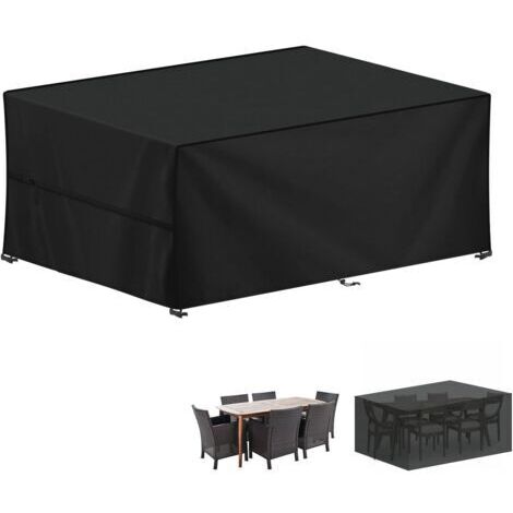 Paryou – Housse salon de jardin 210x110x75cm – Imperméable 420D Oxford – Protection anti-UV – Housse pour table, chaise et canapé (1/5)