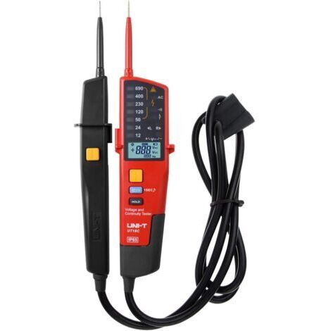 UT18C Testeur de Tension Multifonction Étanche Voltage Numérique Voltmètre Tension Tester 12 V690V AC/DC Portée Automatique LCD Affichage LCD (1/5)