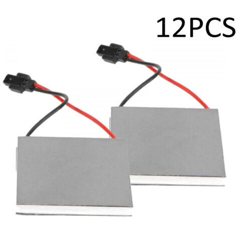 Lot de 12 générateurs de ventilateur de poêle alimenté par la chaleur, moteur de rechange pour poêle à domicile, ventilateur de cheminée, brûleur à bois, 40 x 40 mm (1/5)