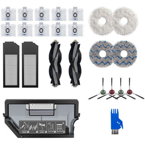 Kit d'accessoires pour aspirateur robot Ecovacs X1/T10 (1/5)