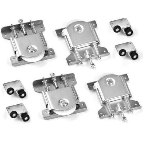 8 roulettes pour porte coulissante, poulie pour porte coulissante, poulie pour meuble (1/5)