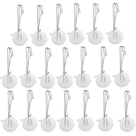 Ahlsen Lot de 20 crochets à rouleau de support pour tomates avec ficelle de 15 m, kit de treillis de serre, crochet durable pour empêcher les tomates de pincer ou de tomber, kit de treillis de vigne
