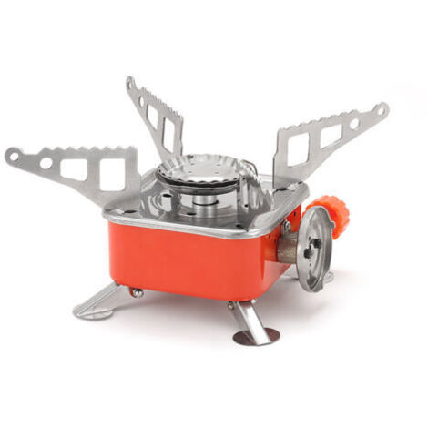 Ahlsen Réchaud à gaz pliable,Poêles à allumage électronique d'extérieur Accessoire de cuisine portable touristique Poêle à gaz pliable Puissance de feu réglable Camping Randonnée Four GasCooker,Poêles (1/5)