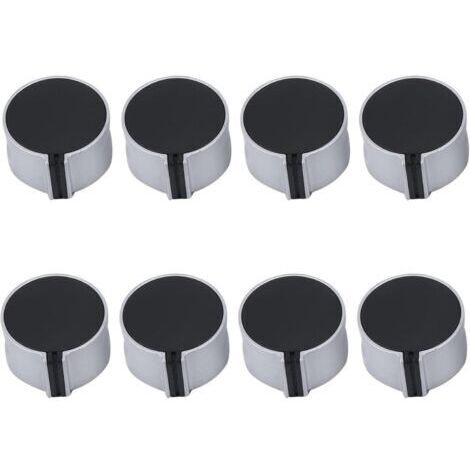 Ahlsen Lot de 8 boutons de cuisinière à gaz, 8 mm, boutons pour cuisinière, accessoires de cuisine (1/5)