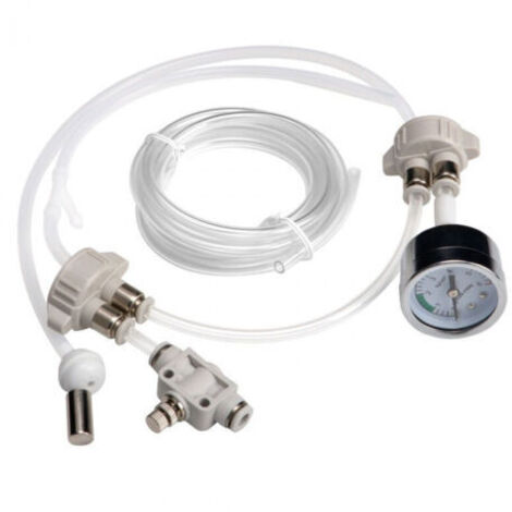 DIY Système CO2 pour Aquarium Plante, accessoires d'aquarium CO2, DIY Générateur de CO2 avec Testeur de Pression et Valve de Contrôle du Flux d'air pour Plantes et Aquarium (1/4)