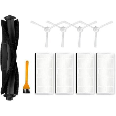 Kit de 10 brosses latérales principales pour aspirateurs Robots pour Ultenic pour T10, 1 Brosse Rouleau Principale, 4 filtres HEPA (1/4)