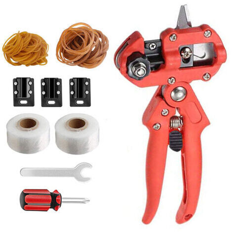 Sécateur Outils de jardin semis élagage arbre fruitier greffage sac tissu noir + élastique + membrane (1/4)