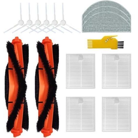 FOREHILL Accessoires compatibles avec Xiaomi Robot Vacuum E12 Xiaomi Vacuum E10 l&39aspirateur Pièces de rechange 15 packs 2 brosses pri (1/4)
