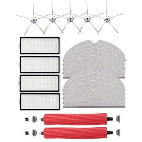 Roborock Q7 Max + T8 Brosse Principale Brosse LatéRale Filtre Hepa Vadrouille Chiffon Robot Aspirateur PièCes de Rechange Blanc (1/4)