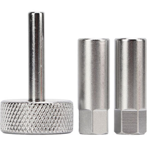 FOREHILL Ensemble d'outils de réglage de soupape à poussoir 3 pièces 8 douilles de contre-écrou de 9 mm tournevis de type carré de 3 mm pour motos VTT (1/4)