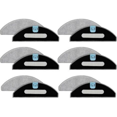 FOREHILL Lingettes pratiques pour robot balayeur, pièce de rechange pour robot de balayage, serpillères en microfibre (1/4)