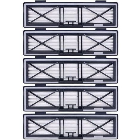 FOREHILL Lot de 5 filtres de rechange gris compatibles avec Neato D10, D9, D8, D7, D6, D5, D4, D3, aspirateurs robotiques (1/4)