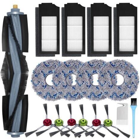 FOREHILL Accessoires pour Ecovacs Deebot X1 Omni / X1 e Omni / X1 Turbo Aspirateur, 1 Brosse principale, 6 Brosses Latérales, 4 Serpillièr (1/4)
