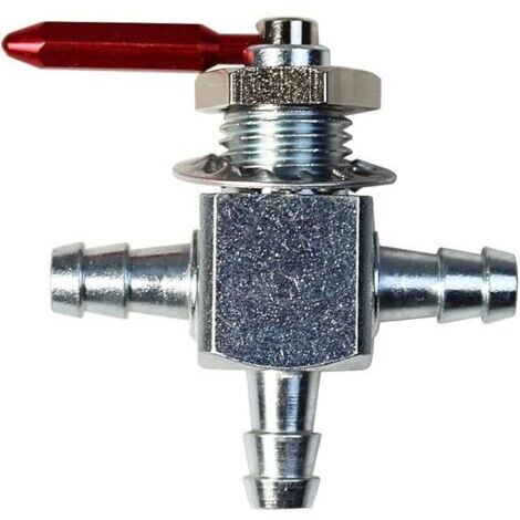 FOREHILL robinet essence carburant 3 voies métal anodisé 3 positions tondeuse tracteur compatible avec Exmark 1-633347 Hustler 745059 Scag 482212 Lawn Boy E633347 (1/4)