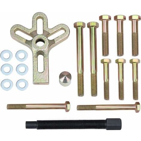 Lot de 13 outils pour équilibrage harmonique, extracteur de volant, extracteur de vilebrequin, extracteur de volant d'inertie (1/4)