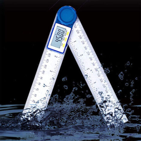 Règle d'angle d'affichage numérique en acier inoxydable Protractor ...