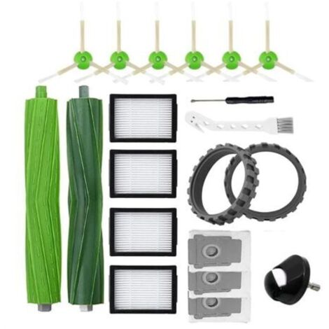 Kit de Remplacement pour IRobot Roomba I7 I7+ I3 I3+ I4 I4+ I6 I6+ I8 I8+ J7 J7+/Plus E5 E6 E7 Robot Aspirateur PièCes (1/4)