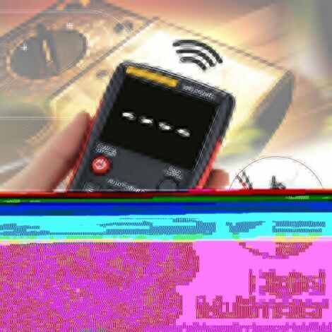Multimètre numérique automatique Guide de borne LED, compteur d'électricité professionnel, compteur de capacité de température tension/courant AC DC résistance/fréquence et température (1/4)