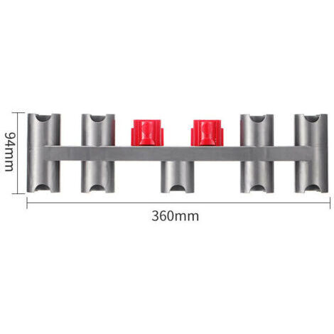 Accessoire de support pour Dyson V7 V8 V10 V11, support mural pour aspirateur Dyson avec 9 prises de rangement (1/4)