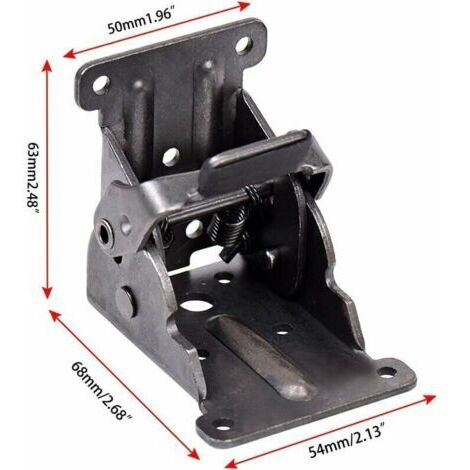 Charnières Autobloquantes, Support de Support Pliable Raccords de Jambe et Accolade de Coin, Pour les Pieds Pliants Établi Pliant, (4 pièces) (1/4)
